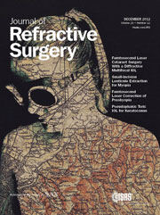Journal of Refractive Surgery - Diciembre 2012