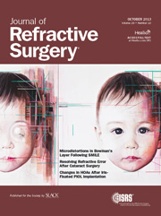 Journal of Refractive Surgery - Octubre 2013