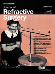 Journal of Refractive Surgery - Octubre 2016